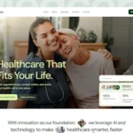 Medcore website Full view