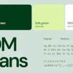 Medcore website colors and font